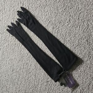 Ralph Lauren black cashmere evening gloves M/L